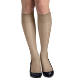 Hanes Silk Reflections Women's Knee High Reinforce Toe 2 Pack