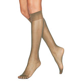 Hanes Silk Reflections Women's Knee High Reinforce Toe 2 Pack