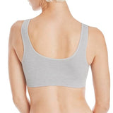 Hanes womens Cozy Seamless Wire-free Bra, Light Grey Heather, XX-Large US