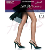 Hanes womens Control Top Sheer Toe Silk Reflections pantyhose, Café a Lait, C-D US