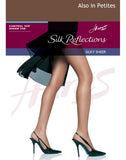 Hanes Women's Control Top Sheer Toe Silk Reflections Panty Hose, Gentle Brown, A/A/B