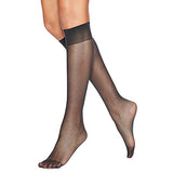 Hanes Silk Reflections Women's Knee High Reinforce Toe 2 Pack