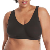 Hanes womens Get Cozy Pullover Comfortflex Fit Wirefree Mhg196 Bras, Black, X-Large US