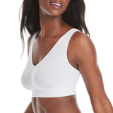 Hanes womens Get Cozy Pullover Comfortflex Fit Wirefree Mhg196 bras, White, Large US