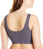 JUST MY SIZE Women's Pure Comfort Light Support Pullover Wireless T-Shirt Bra with Moisture-Wicking