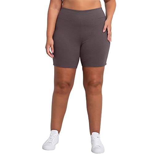 JMS by Hanes Women's Plus Size Stretch Jersey Bike Short, 3X