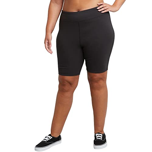 JUST MY SIZE womens Bike Short, Black, 5X US