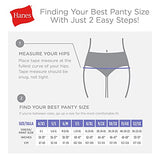 Hanes Women's 6 Pack Nylon Hi-Cut Panties, Assorted, 9