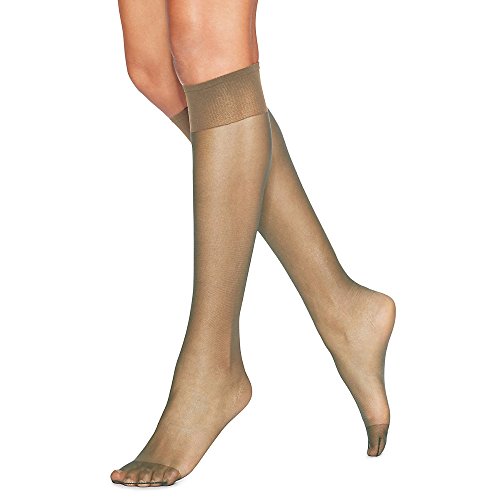 Hanes® Silk Reflections® 2-pk. Knee-High Reinforced Toe Hosiery-JCPenney