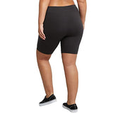 JUST MY SIZE womens Bike Short, Black, 5X US