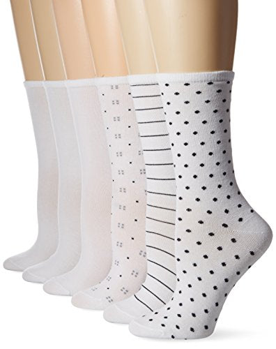 Women's ComfortBlend Crew Socks - 6 Pair, Multiple colors