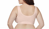 JUST MY SIZE womens Pure Comfort Front Close Wirefree Mj1274 Bra, Sandshell, 1X US
