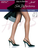 Hanes womens Control Top Sheer Toe Silk Reflections pantyhose, Café a Lait, C-D US