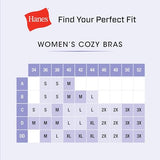 Hanes womens Cozy Seamless Wire-free Bra, Light Grey Heather, XX-Large US