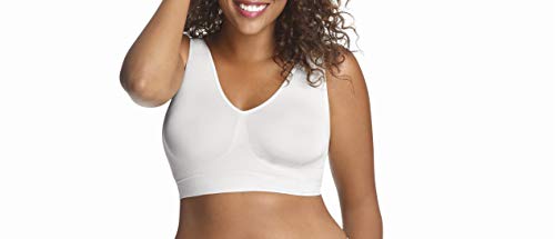 Just My Size Pure Comfort Women`s Front-Close Wirefree Bra, 3X, Sandshell 