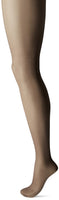 Hanes womens Control Top Sheer Toe Silk Reflections pantyhose, Barely Black, E-F US
