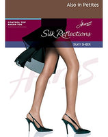 Hanes Women's Control Top Sheer Toe Silk Reflections Panty Hose, Gentle Brown, C/D