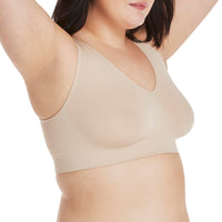 Hanes womens Get Cozy Pullover Comfortflex Fit Wirefree Mhg196 Bras, Nude, Medium US