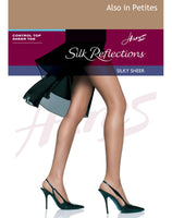 Hanes Silk Reflections Silky Sheer Control Top Sandal foot-Single Pair- Size C/D, Color: Clay Style# 717