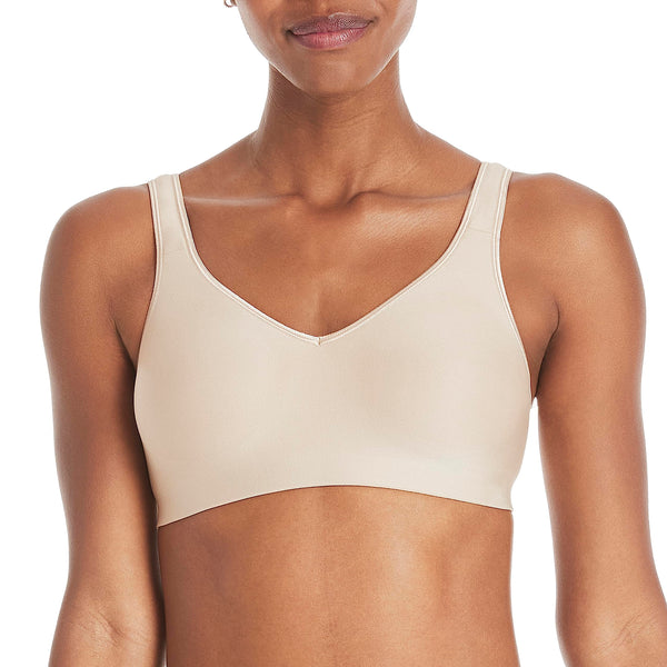 Hanes Women's Comfort Evolution Bra, Nude, Medium, 90% Polyester, 10% Spandex