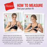 Hanes Women's Cozy Seamless Wire Free Bra, Nude, X-Large