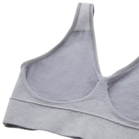 Hanes womens Cozy Seamless Wire-free Bra, Grey Heather, XX-Large US